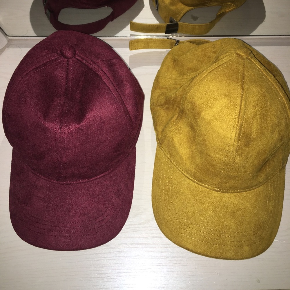 Burgundy and Yellow Hat